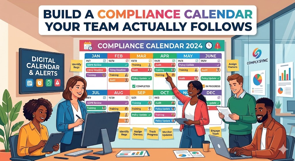 Compliance calendar your team actually follows
