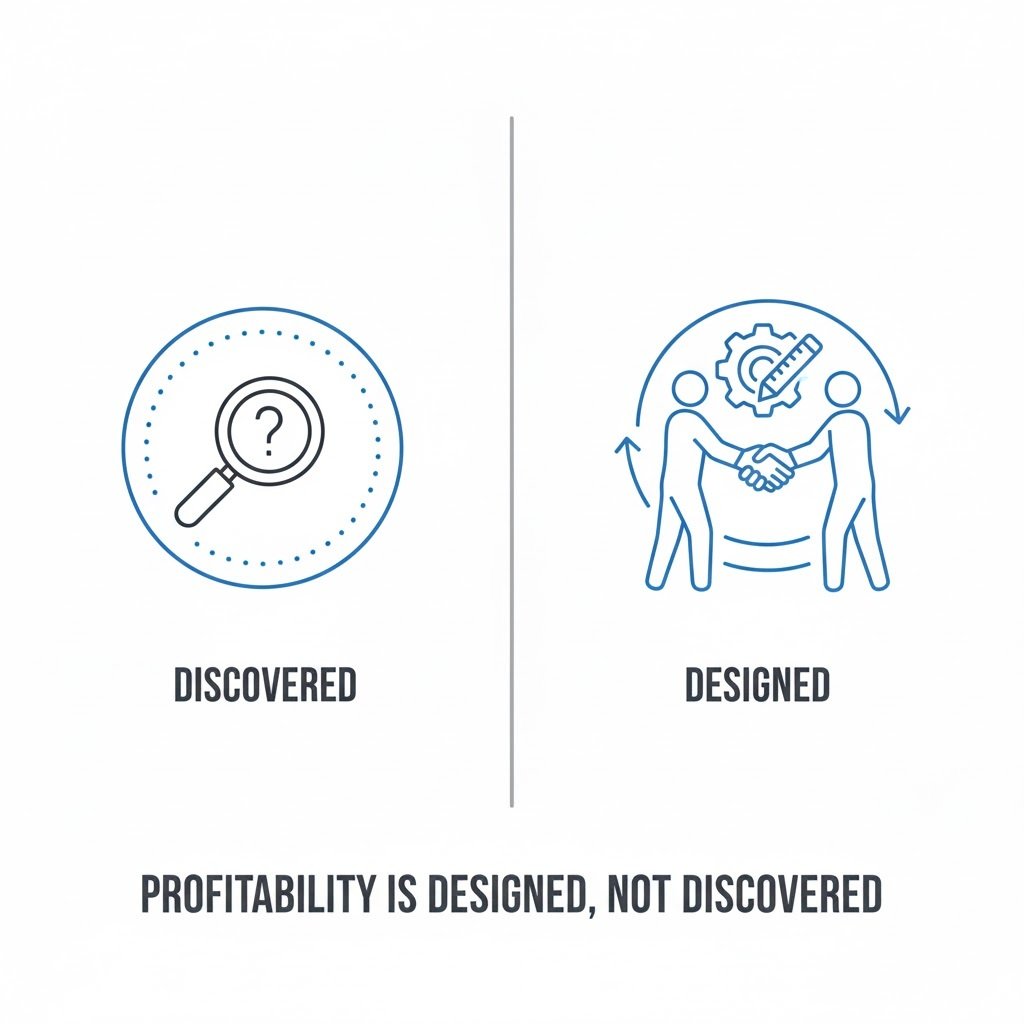 profitability is design not discovered. 