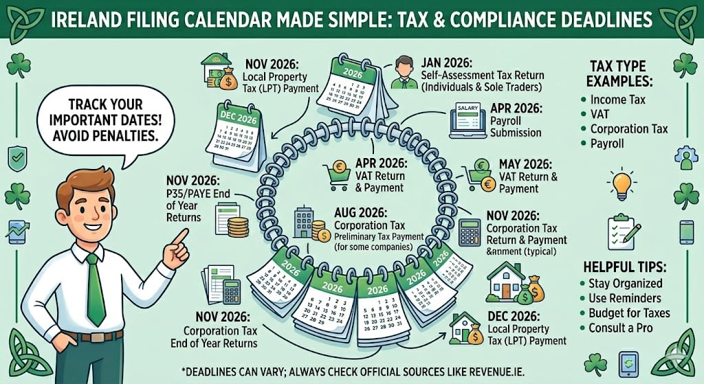 Ireland filing calendar