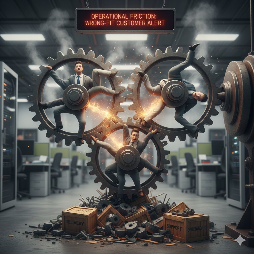 Operational Friction caused by wrong fit customers