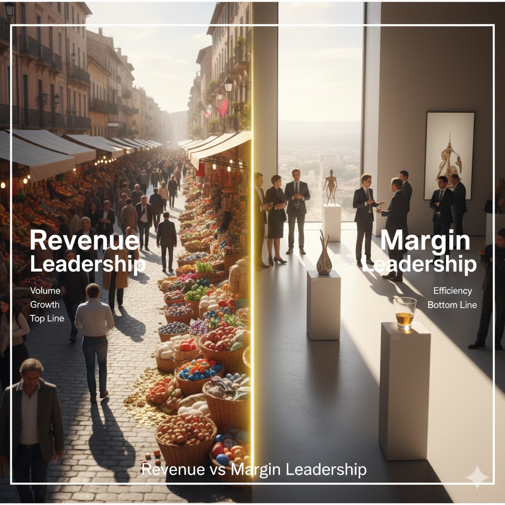 revenue vs margin leadership 